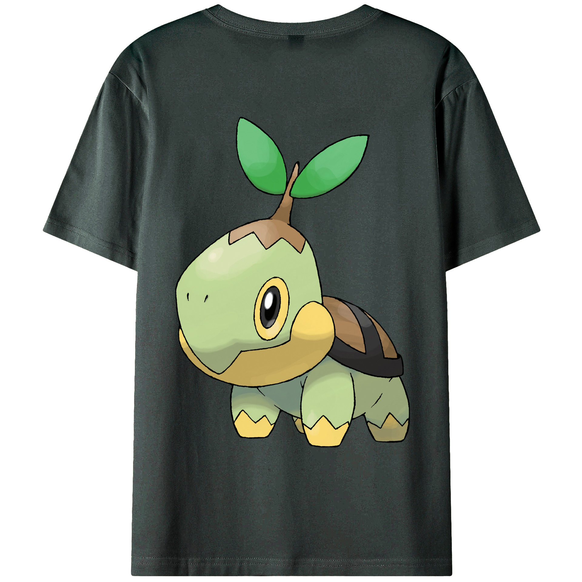 （画像用） ポケットモンスター Pokémon 綿100％ メンズ半袖Tシャツ（バックプリント） 通気性